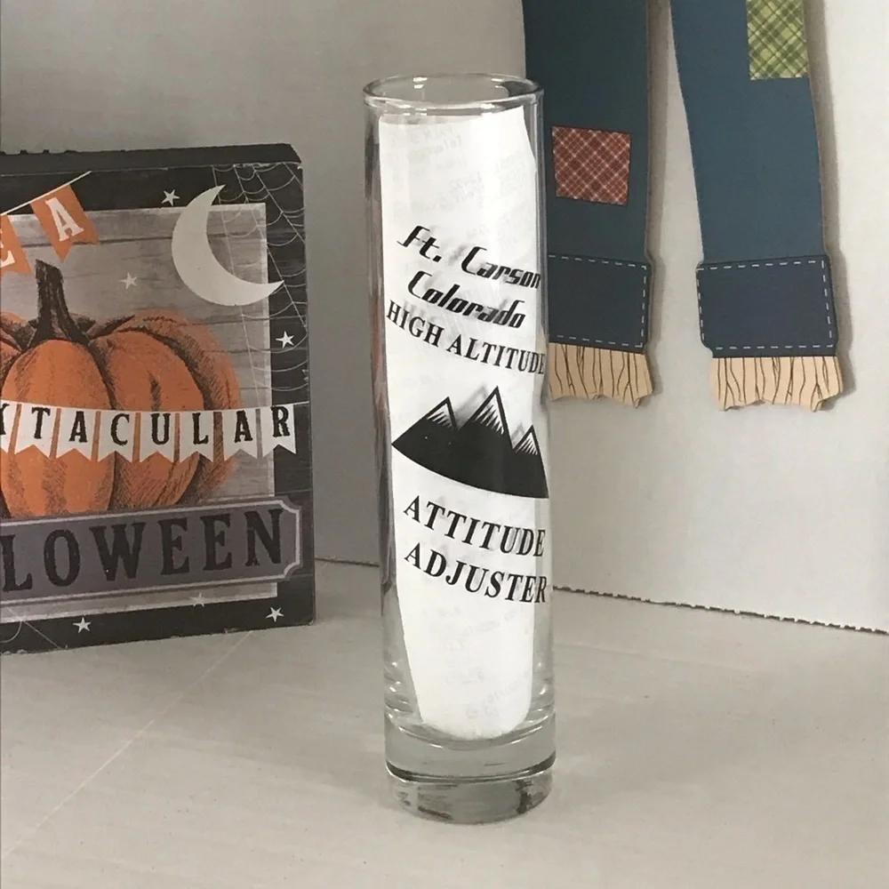 NWOT - Souvenier Shot Glass Problem Solver